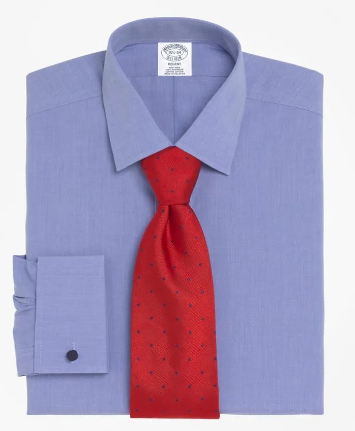 Brooks Brothers Dress Shirts Regent Fitted Dress Shirt NonIron Spread Collar French Cuff Blue 8211 Men Brooks Brothers Dress Shirts Regent Fitted Dress Shirt NonIron Spread Collar French Cuff Blue 8211 Men