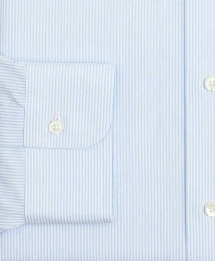 Brooks Brothers Dress Shirts Stretch Madison ClassicFit Dress Shirt NonIron Poplin ButtonDown Collar Fine Stripe Light Blue 8211 Men Brooks Brothers Dress Shirts Stretch Madison ClassicFit Dress Shirt NonIron Poplin ButtonDown Collar Fine Stripe Light Blue 8211 Men