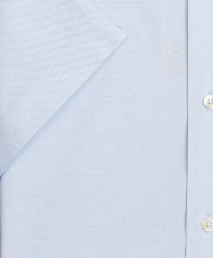 Brooks Brothers Dress Shirts Stretch Milano SlimFit Dress Shirt NonIron Poplin EndonEnd ShortSleeve Light Blue 8211 Men Brooks Brothers Dress Shirts Stretch Milano SlimFit Dress Shirt NonIron Poplin EndonEnd ShortSleeve Light Blue 8211 Men