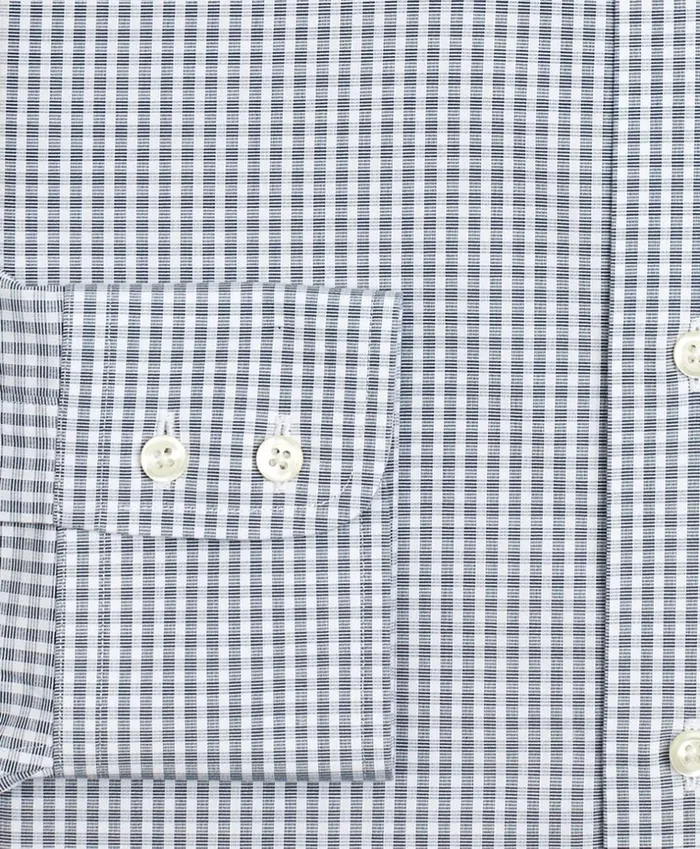 Brooks Brothers Dress Shirts Stretch Regent Fitted Dress Shirt NonIron DoubleWindowpane Blue 8211 Men Brooks Brothers Dress Shirts Stretch Regent Fitted Dress Shirt NonIron DoubleWindowpane Blue 8211 Men