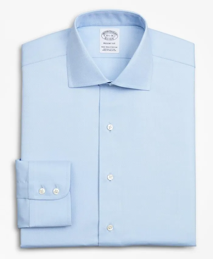 Brooks Brothers Dress Shirts Stretch Regent Fitted Dress Shirt NonIron Royal Oxford English Collar Light Blue 8211 Men Brooks Brothers Dress Shirts Stretch Regent Fitted Dress Shirt NonIron Royal Oxford English Collar Light Blue 8211 Men