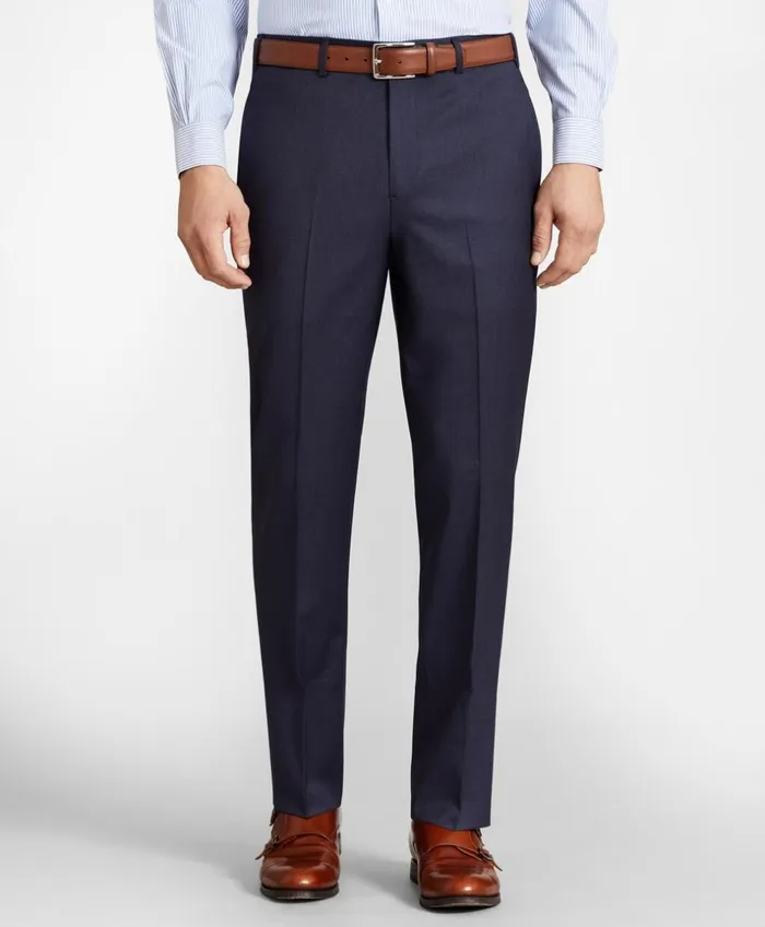 Brooks Brothers Dress Trousers BrooksFlex RegentFit Wool Trousers Unfinished Hem Blue 8211 Men Brooks Brothers Dress Trousers BrooksFlex RegentFit Wool Trousers Unfinished Hem Blue 8211 Men