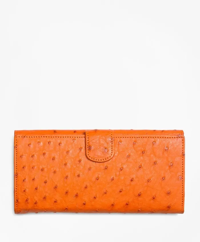 Brooks Brothers Handbags and Wallets Ostrich Wallet Orange 8211 Women Brooks Brothers Handbags and Wallets Ostrich Wallet Orange 8211 Women