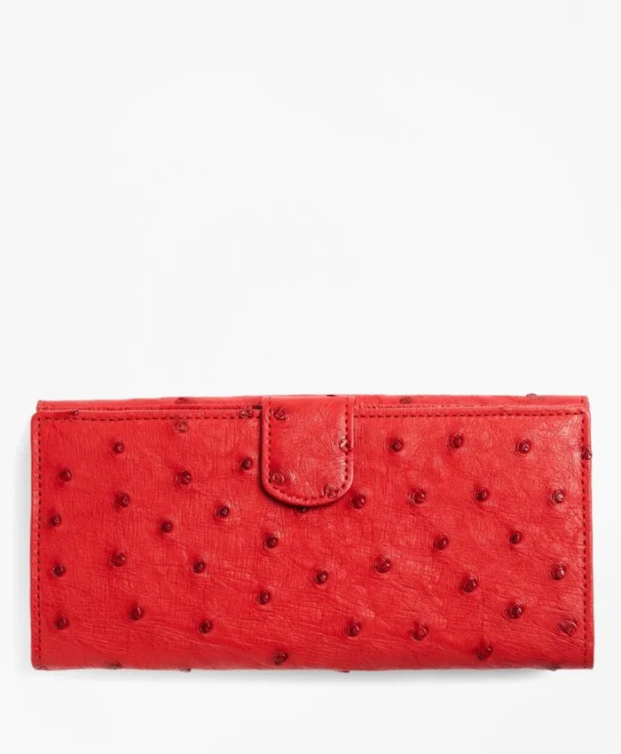 Brooks Brothers Handbags and Wallets Ostrich Wallet Red 8211 Women Brooks Brothers Handbags and Wallets Ostrich Wallet Red 8211 Women