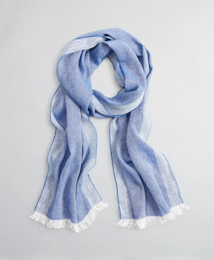 Brooks Brothers Hats Gloves and Scarves Cashmere And Linen Scarf Blue 8211 Men Brooks Brothers Hats Gloves and Scarves Cashmere And Linen Scarf Blue 8211 Men