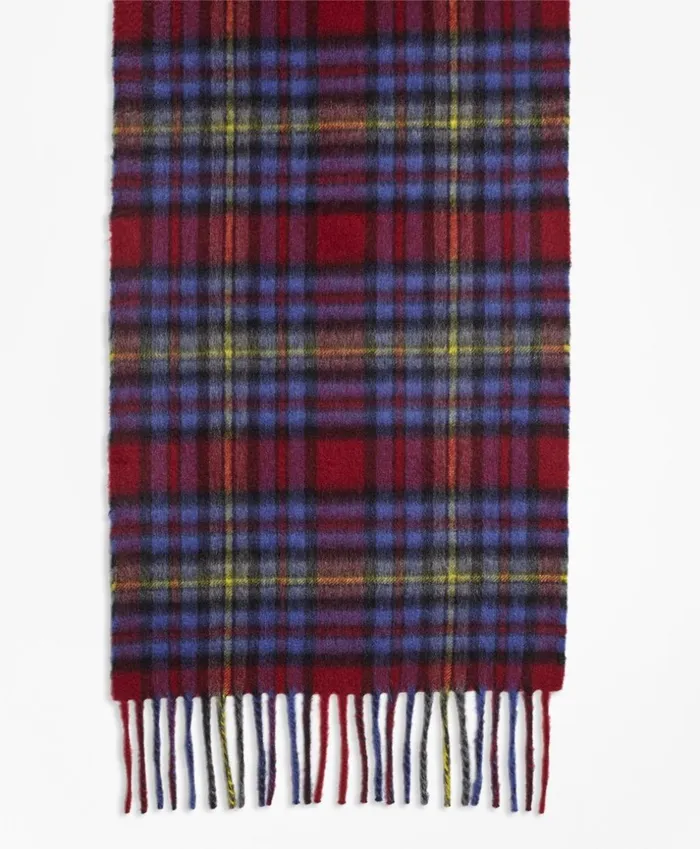 Brooks Brothers Hats Gloves and Scarves Plaid Cashmere Scarf Burgundyblueyellow 8211 Men Brooks Brothers Hats Gloves and Scarves Plaid Cashmere Scarf Burgundyblueyellow 8211 Men