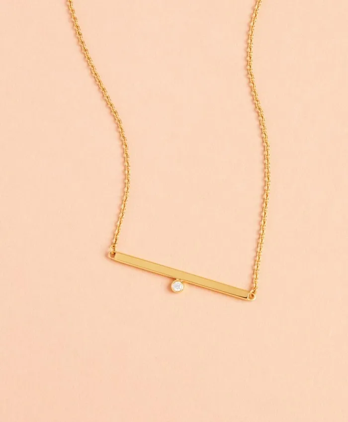 Brooks Brothers Jewelry Demi Fine Bar Necklace Gold 8211 Women Brooks Brothers Jewelry Demi Fine Bar Necklace Gold 8211 Women