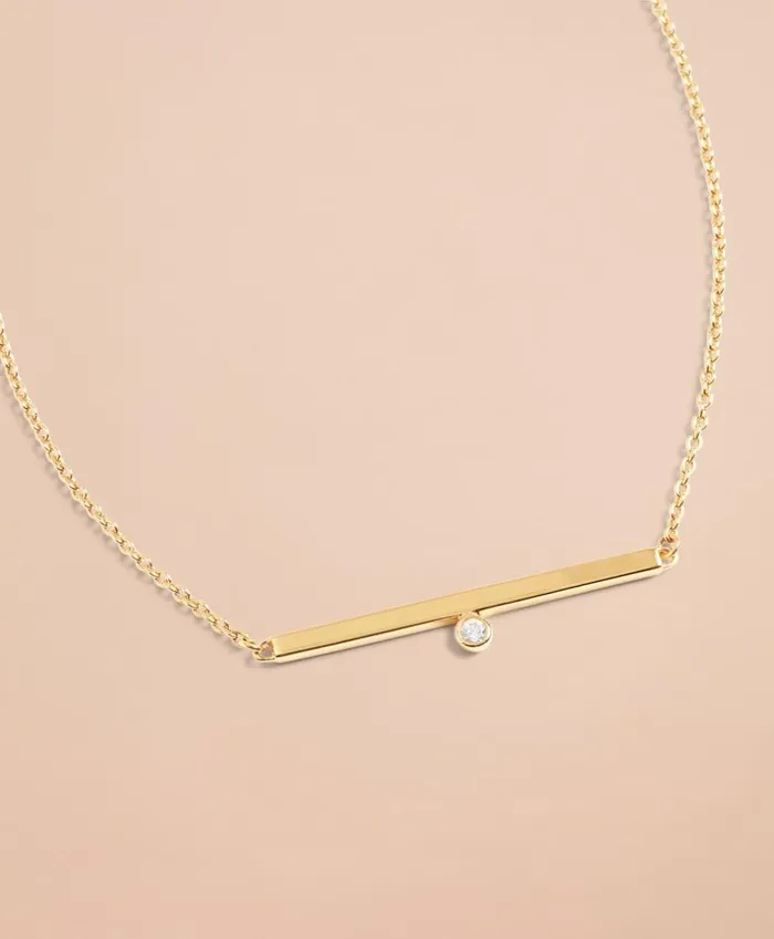 Brooks Brothers Jewelry Demi Fine Bar Necklace Gold 8211 Women Brooks Brothers Jewelry Demi Fine Bar Necklace Gold 8211 Women
