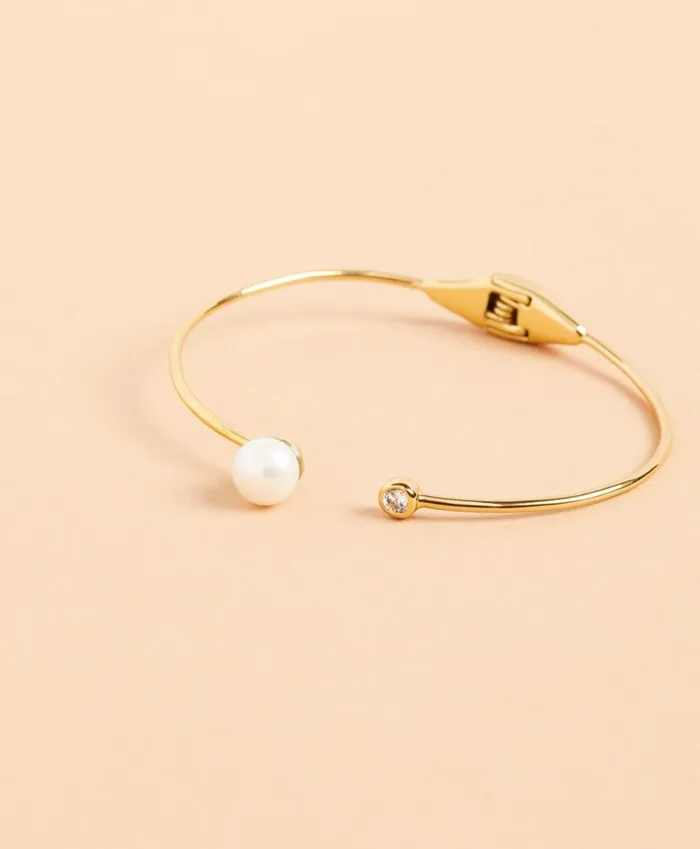 Brooks Brothers Jewelry DemiFine Freshwater Pearl and Crystal Cuff Bracelet Gold 8211 Women