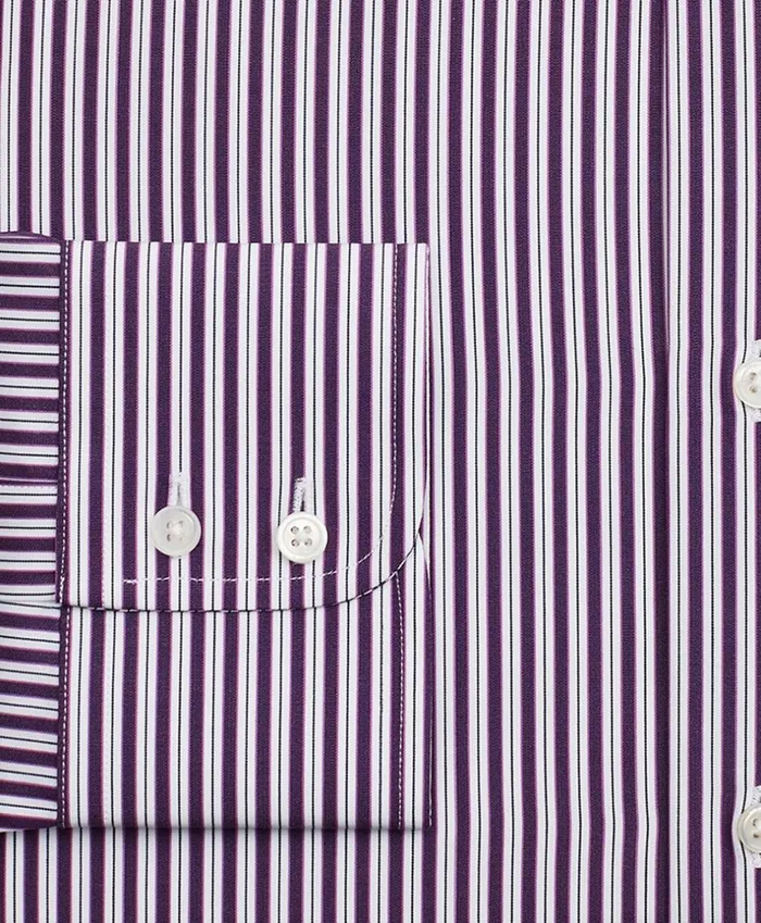 Brooks Brothers Luxury Shirts Luxury Collection Regent Fitted Dress Shirt Franklin Spread Collar DoubleStripe Purple 8211 Men Brooks Brothers Luxury Shirts Luxury Collection Regent Fitted Dress Shirt Franklin Spread Collar DoubleStripe Purple 8211 Men