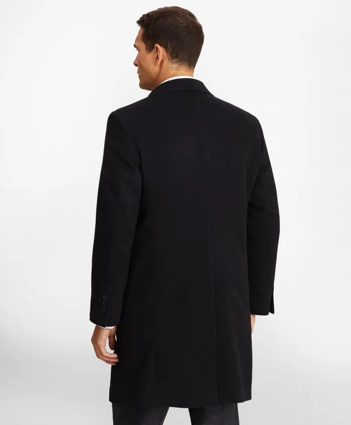 Brooks Brothers Outerwear BrooksStorm Westbury Cashmere Overcoat Black 8211 Men Brooks Brothers Outerwear BrooksStorm Westbury Cashmere Overcoat Black 8211 Men
