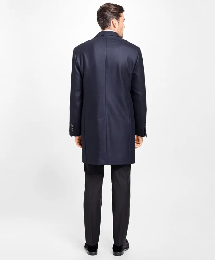 Brooks Brothers Outerwear Classic Mason Topcoat Navy 8211 Men Brooks Brothers Outerwear Classic Mason Topcoat Navy 8211 Men