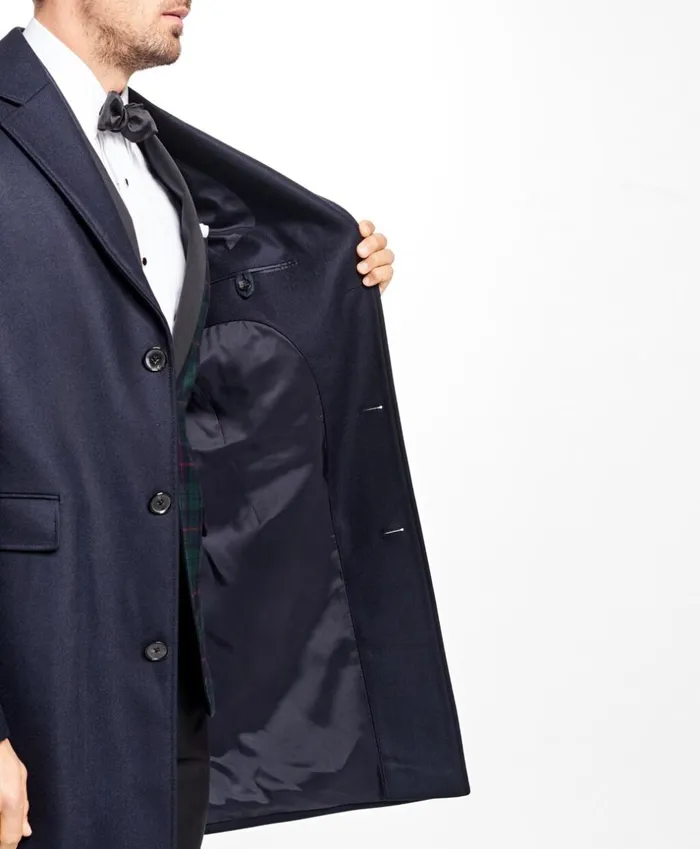 Brooks Brothers Outerwear Classic Mason Topcoat Navy 8211 Men Brooks Brothers Outerwear Classic Mason Topcoat Navy 8211 Men