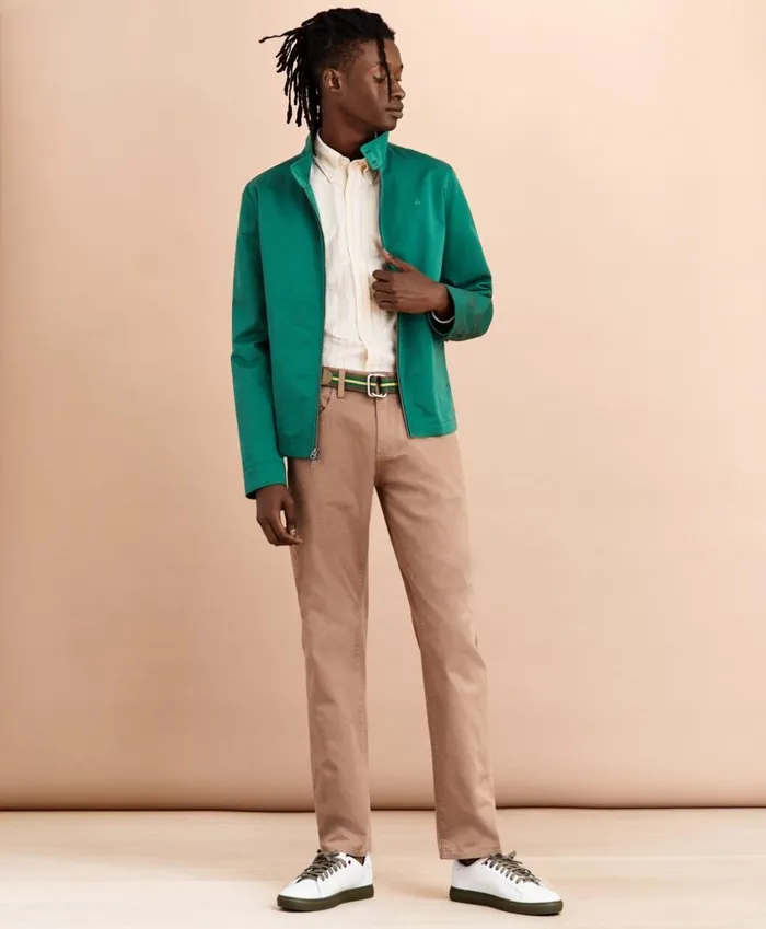 Brooks Brothers Outerwear Cotton Bomber Jacket Green 8211 Men Brooks Brothers Outerwear Cotton Bomber Jacket Green 8211 Men
