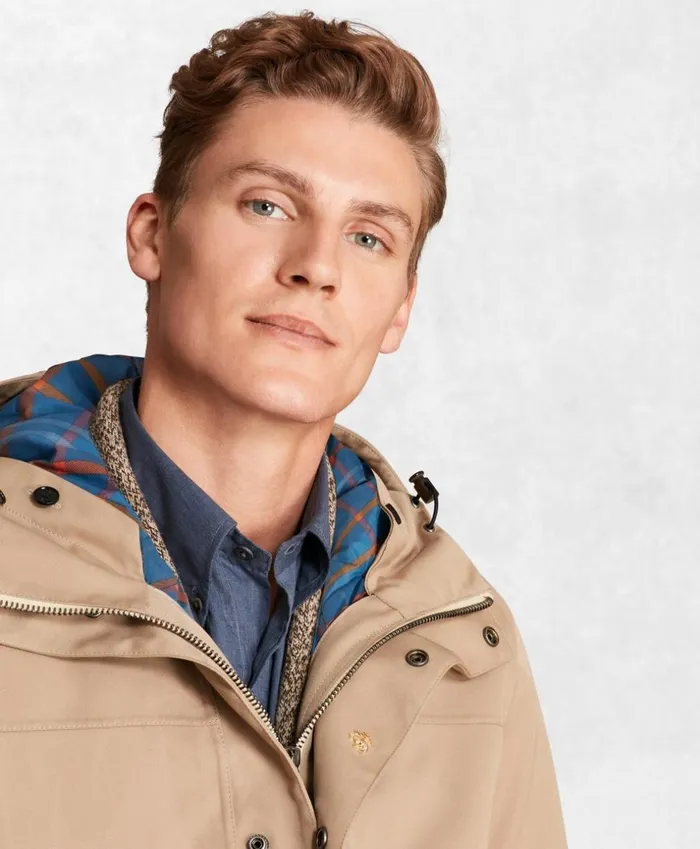 Brooks Brothers Outerwear Golden Fleece 2in1 Twill Parka Beige 8211 Men Brooks Brothers Outerwear Golden Fleece 2in1 Twill Parka Beige 8211 Men