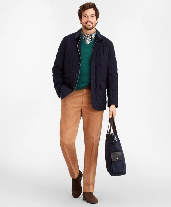 Brooks Brothers Outerwear Wool Quilted Jacket Navy 8211 Men Brooks Brothers Outerwear Wool Quilted Jacket Navy 8211 Men