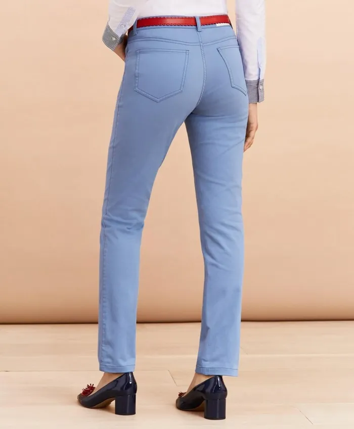 Brooks Brothers Pants Skirts and Shorts Stretch Cotton Sateen FivePocket Pants Blue 8211 Women Brooks Brothers Pants Skirts and Shorts Stretch Cotton Sateen FivePocket Pants Blue 8211 Women