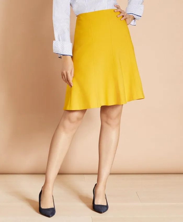 Brooks Brothers Pants Skirts and Shorts WoolBlend Trumpet Skirt Yellow 8211 Women Brooks Brothers Pants Skirts and Shorts WoolBlend Trumpet Skirt Yellow 8211 Women