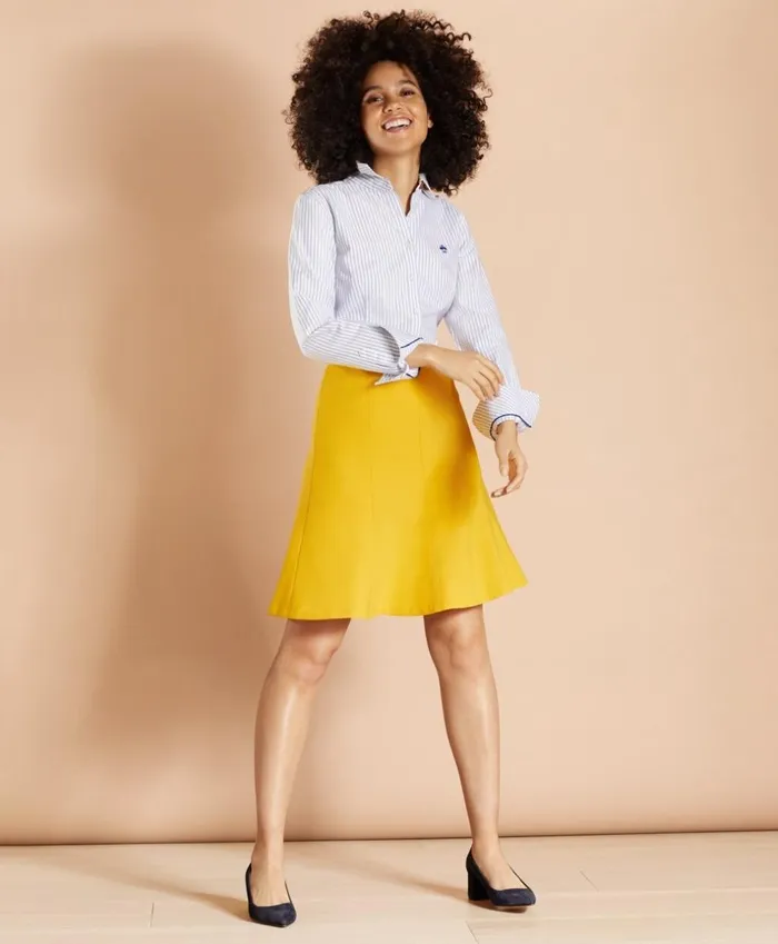 Brooks Brothers Pants Skirts and Shorts WoolBlend Trumpet Skirt Yellow 8211 Women Brooks Brothers Pants Skirts and Shorts WoolBlend Trumpet Skirt Yellow 8211 Women