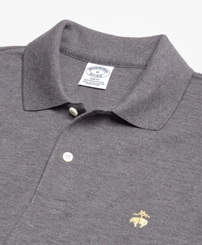 Brooks Brothers Polos and TShirts Slim Fit Supima Cotton Performance Polo ShirtBasic Colors Charcoal 8211 Men Brooks Brothers Polos and TShirts Slim Fit Supima Cotton Performance Polo ShirtBasic Colors Charcoal 8211 Men