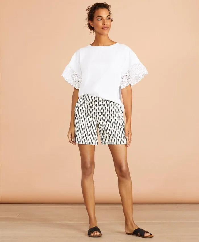 Brooks Brothers Shirts and Tops EyeletTrim Oversize TShirt White 8211 Women Brooks Brothers Shirts and Tops EyeletTrim Oversize TShirt White 8211 Women
