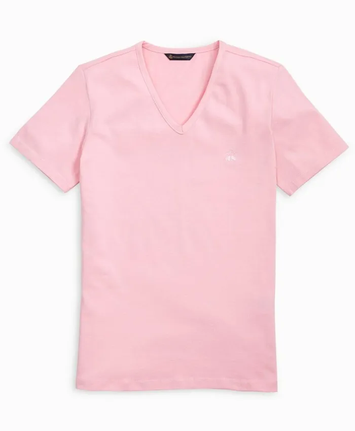 Brooks Brothers Shirts and Tops Stretch Cotton Jersey VNeck TShirt Light Pink 8211 Women Brooks Brothers Shirts and Tops Stretch Cotton Jersey VNeck TShirt Light Pink 8211 Women