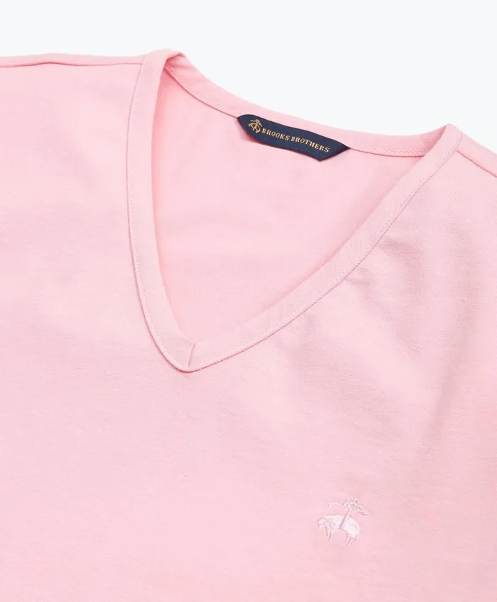 Brooks Brothers Shirts and Tops Stretch Cotton Jersey VNeck TShirt Light Pink 8211 Women Brooks Brothers Shirts and Tops Stretch Cotton Jersey VNeck TShirt Light Pink 8211 Women