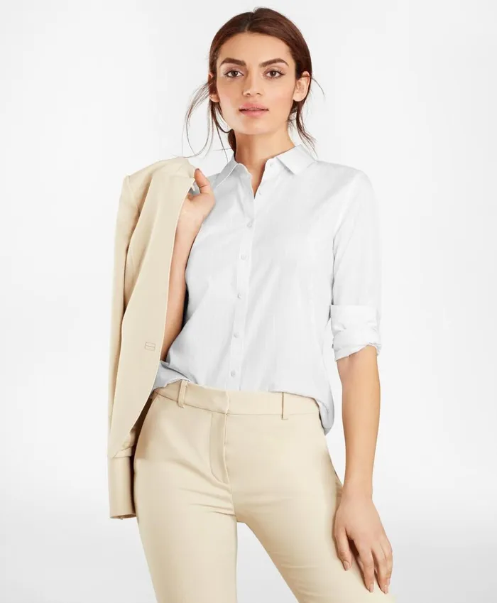 Brooks Brothers Shirts and Tops Striped Supima Cotton Poplin Fitted Shirt White 8211 Women Brooks Brothers Shirts and Tops Striped Supima Cotton Poplin Fitted Shirt White 8211 Women