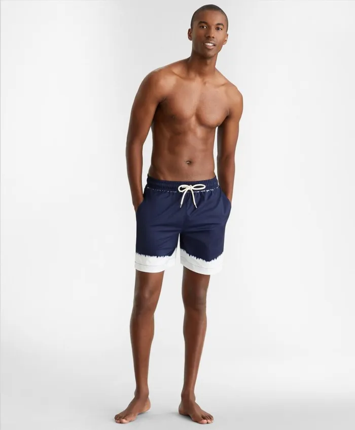 Brooks Brothers Shorts and Swimwear Montauk 6034 TieDye Print Swim Trunks Navy 8211 Men Brooks Brothers Shorts and Swimwear Montauk 6034 TieDye Print Swim Trunks Navy 8211 Men