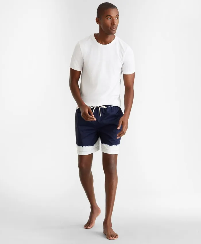 Brooks Brothers Shorts and Swimwear Montauk 6034 TieDye Print Swim Trunks Navy 8211 Men Brooks Brothers Shorts and Swimwear Montauk 6034 TieDye Print Swim Trunks Navy 8211 Men