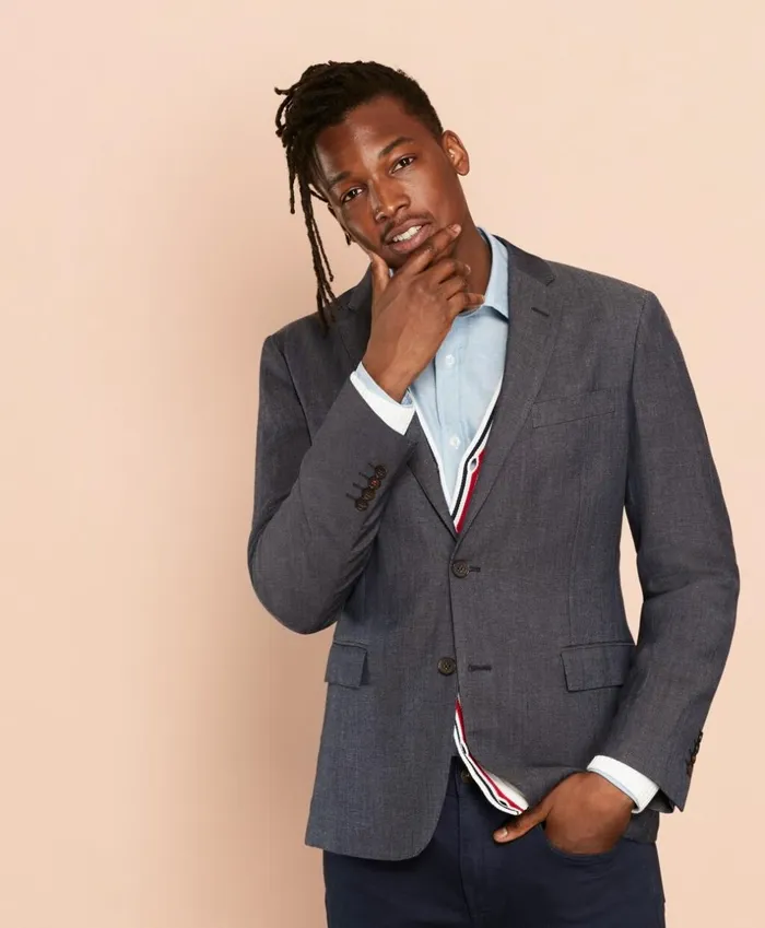 Brooks Brothers Sport Coats and Vests LinenBlend Twill Sport Coat Grey 8211 Men Brooks Brothers Sport Coats and Vests LinenBlend Twill Sport Coat Grey 8211 Men