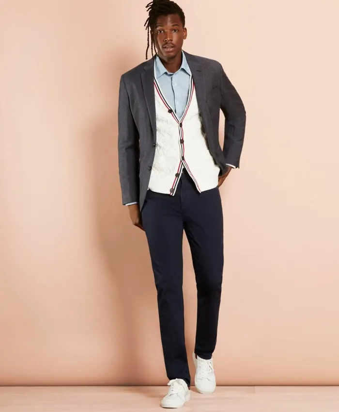 Brooks Brothers Sport Coats and Vests LinenBlend Twill Sport Coat Grey 8211 Men Brooks Brothers Sport Coats and Vests LinenBlend Twill Sport Coat Grey 8211 Men