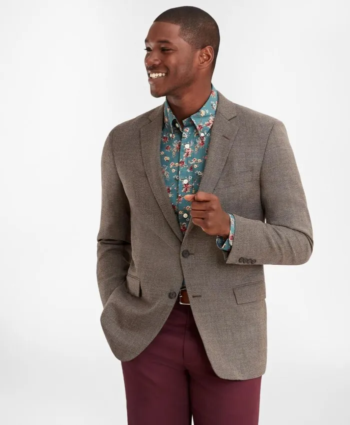 Brooks Brothers Sport Coats and Vests Regent Fit Hopsack Sport Coat Brown 8211 Men Brooks Brothers Sport Coats and Vests Regent Fit Hopsack Sport Coat Brown 8211 Men