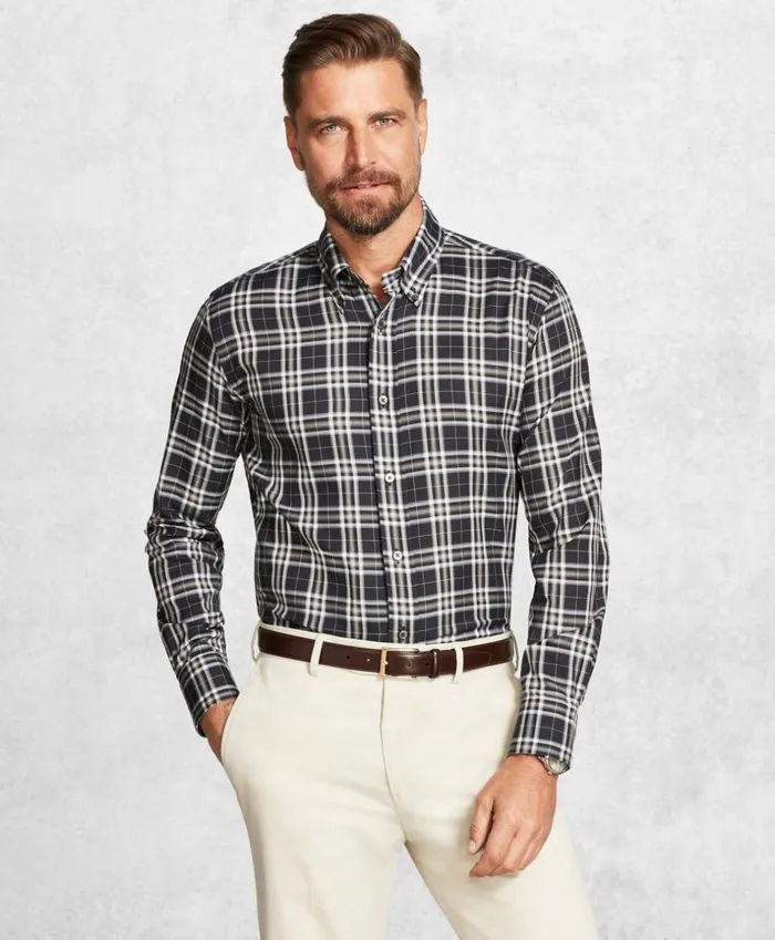 Brooks Brothers Sport Shirts Golden Fleece Regent Fit Black Plaid Flannel Sport Shirt Black 8211 Men Brooks Brothers Sport Shirts Golden Fleece Regent Fit Black Plaid Flannel Sport Shirt Black 8211 Men