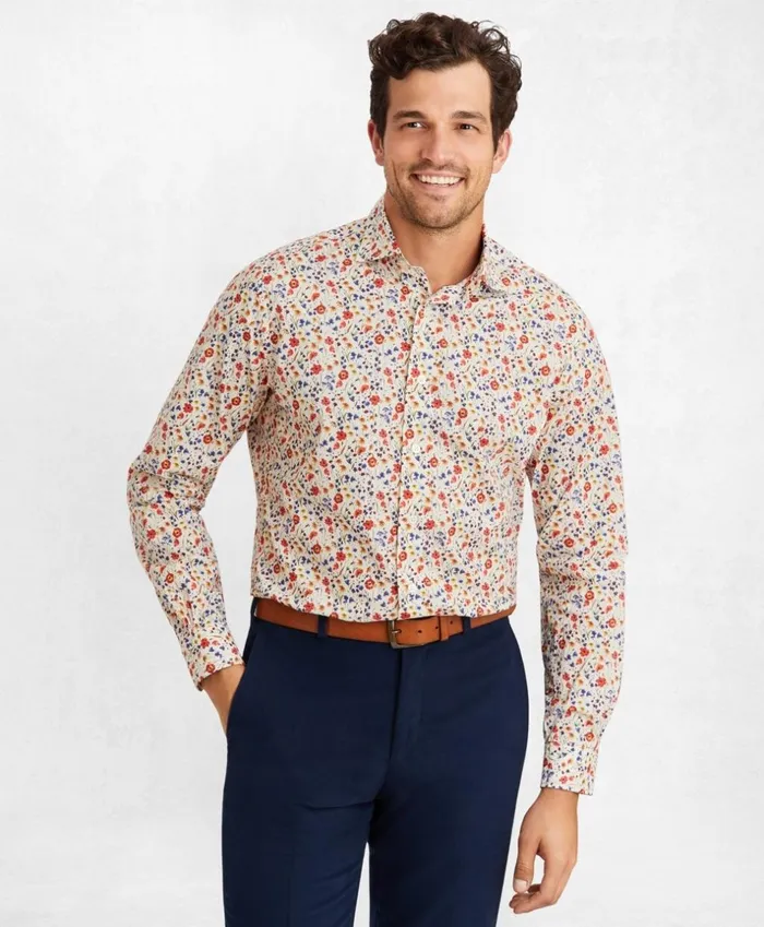 Brooks Brothers Sport Shirts Golden Fleece Regent Fit MultiFloral Sport Shirt Multi 8211 Men Brooks Brothers Sport Shirts Golden Fleece Regent Fit MultiFloral Sport Shirt Multi 8211 Men