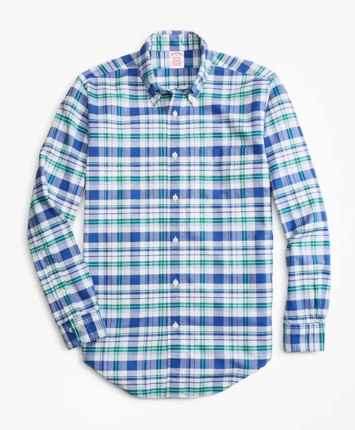 Brooks Brothers Sport Shirts Madison Fit Oxford Blue And Green Plaid Sport Shirt Bluegreen 8211 Men Brooks Brothers Sport Shirts Madison Fit Oxford Blue And Green Plaid Sport Shirt Bluegreen 8211 Men