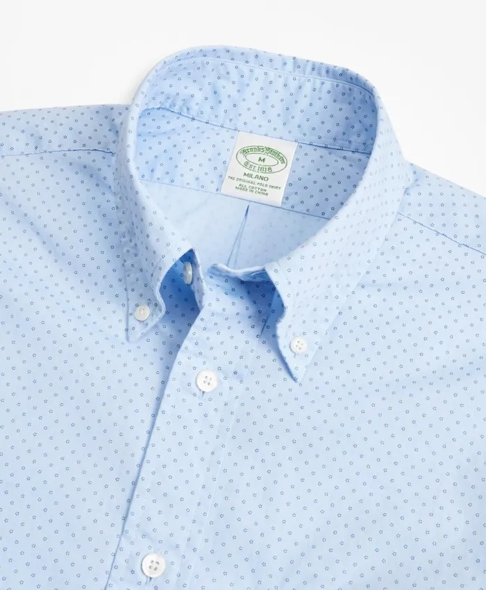 Brooks Brothers Sport Shirts Milano Fit MicroFloral Print Sport Shirt Blue 8211 Men Brooks Brothers Sport Shirts Milano Fit MicroFloral Print Sport Shirt Blue 8211 Men