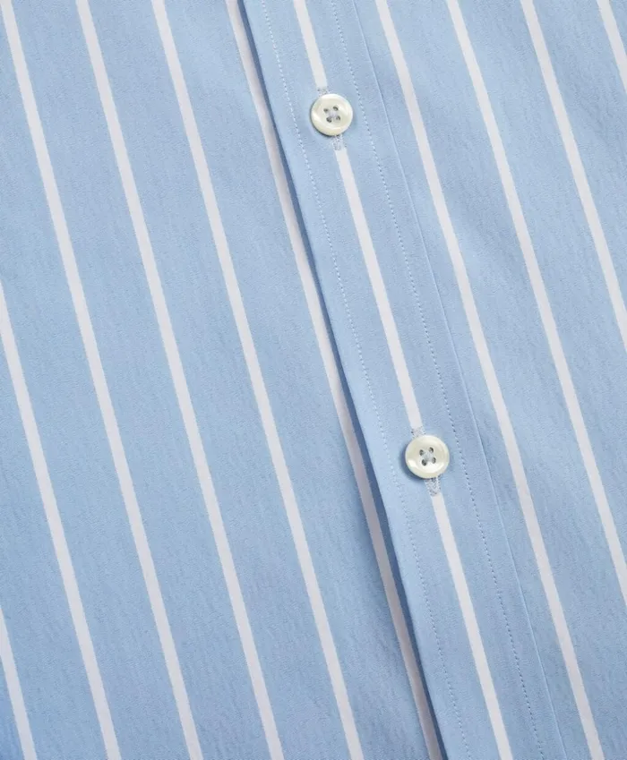 Brooks Brothers Sport Shirts Milano SlimFit Sport Shirt Performance Series With COOLMAX Ground Stripe Vista Blue 8211 Men Brooks Brothers Sport Shirts Milano SlimFit Sport Shirt Performance Series With COOLMAX Ground Stripe Vista Blue 8211 Men