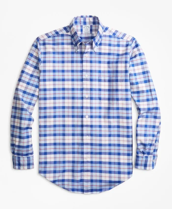 Brooks Brothers Sport Shirts Regent Fit Oxford Blue And Red Plaid Sport Shirt Bluered 8211 Men Brooks Brothers Sport Shirts Regent Fit Oxford Blue And Red Plaid Sport Shirt Bluered 8211 Men
