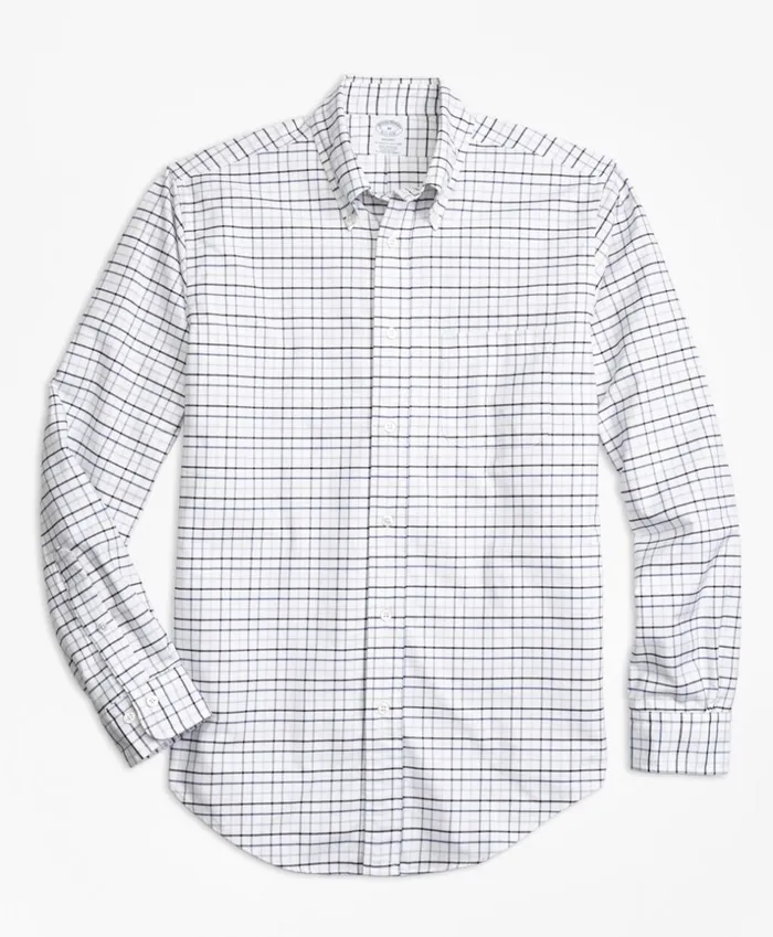 Brooks Brothers Sport Shirts Regent Fit Oxford MultiCheck Sport Shirt Blue 8211 Men Brooks Brothers Sport Shirts Regent Fit Oxford MultiCheck Sport Shirt Blue 8211 Men
