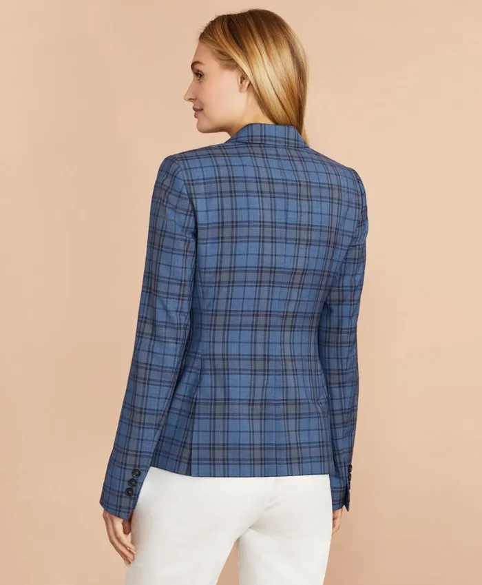 Brooks Brothers Suit Separates Tartan Wool Jacket Light Blue 8211 Women Brooks Brothers Suit Separates Tartan Wool Jacket Light Blue 8211 Women