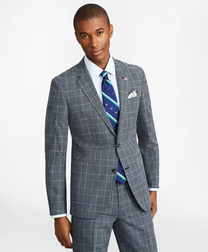 Brooks Brothers Suits Milano Fit Combo Check 1818 Suit Blue 8211 Men Brooks Brothers Suits Milano Fit Combo Check 1818 Suit Blue 8211 Men