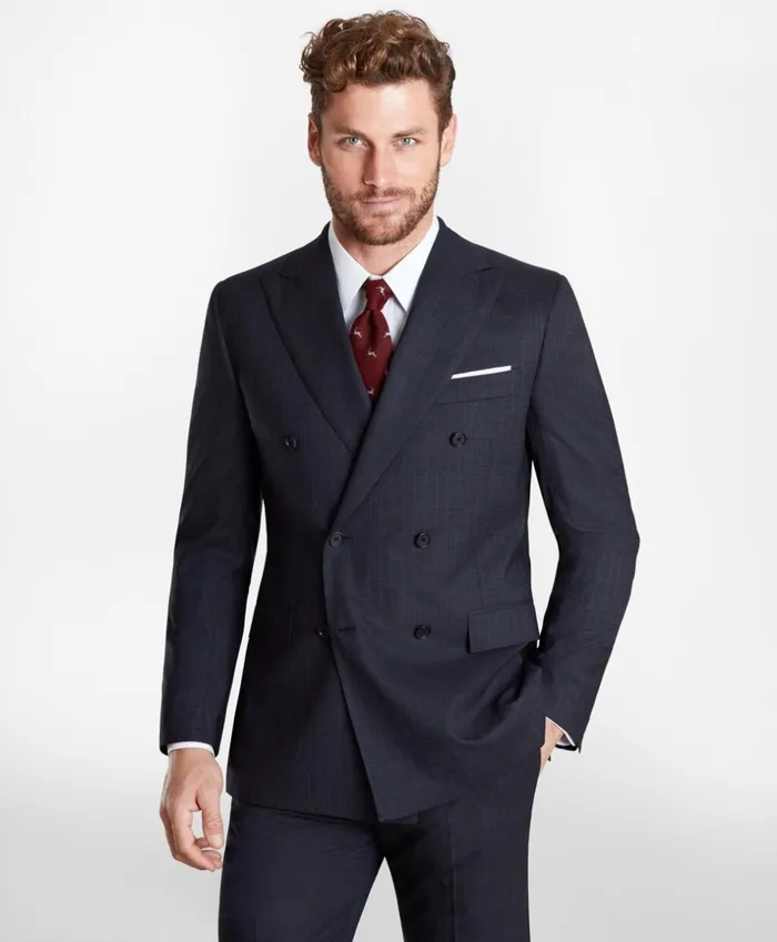 Brooks Brothers Suits Regent Fit DoubleBreasted Pinstripe 1818 Suit Dark Grey 8211 Men Brooks Brothers Suits Regent Fit DoubleBreasted Pinstripe 1818 Suit Dark Grey 8211 Men