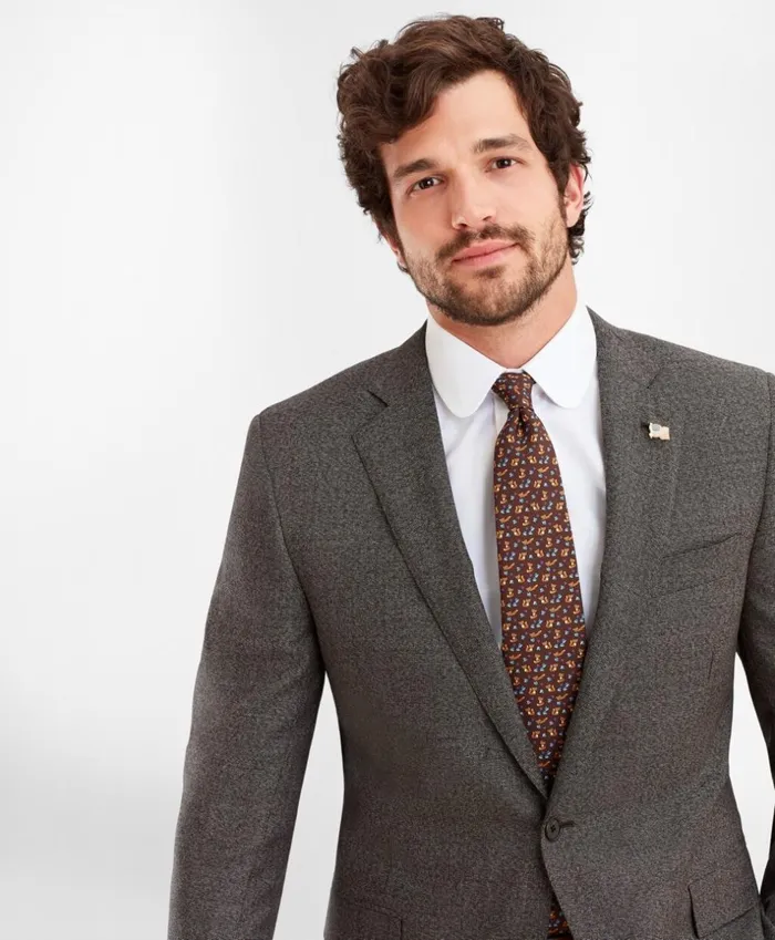 Brooks Brothers Suits Regent Fit TwoButton Grey Black 1818 Suit Grey 8211 Men Brooks Brothers Suits Regent Fit TwoButton Grey Black 1818 Suit Grey 8211 Men