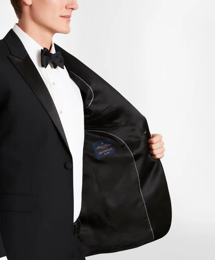Brooks Brothers Tuxedo Shop BrooksGate MilanoFit Wool Tuxedo Jacket Black 8211 Men Brooks Brothers Tuxedo Shop BrooksGate MilanoFit Wool Tuxedo Jacket Black 8211 Men
