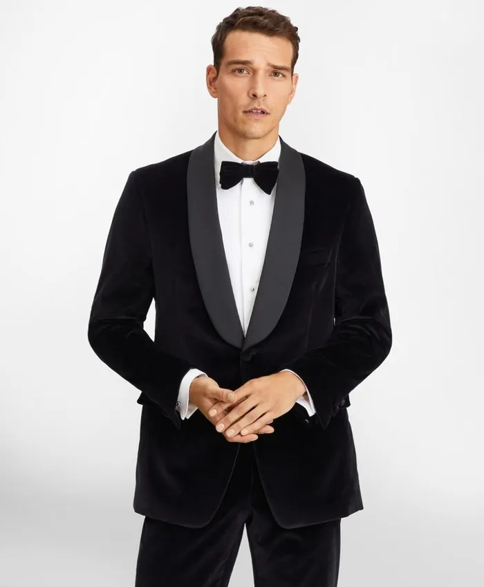 Brooks Brothers Tuxedo Shop Regent Fit Shawl Collar Velvet Tuxedo Navy 8211 Men Brooks Brothers Tuxedo Shop Regent Fit Shawl Collar Velvet Tuxedo Navy 8211 Men