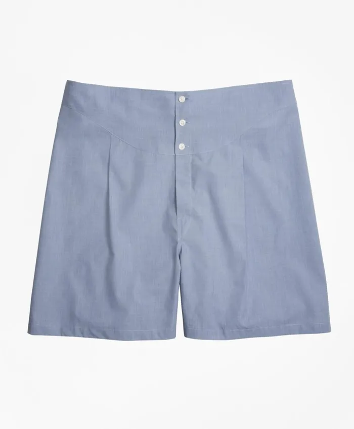 Brooks Brothers Underwear and Socks Tie Back Boxers Blue 8211 Men
