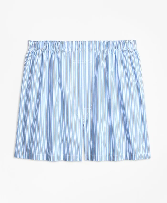 Brooks Brothers Underwear and Socks Traditional Fit Split Stripe Boxers Blue 8211 Men Brooks Brothers Underwear and Socks Traditional Fit Split Stripe Boxers Blue 8211 Men