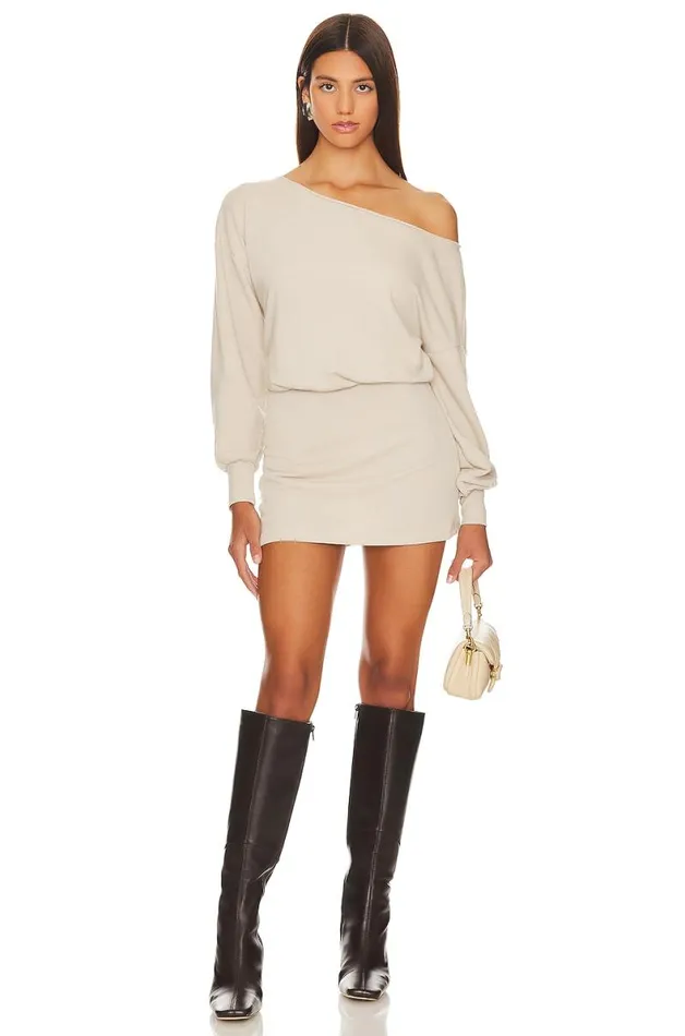 Caddie Mini Dress Sandstone Women Lovers and Friends Dresses
