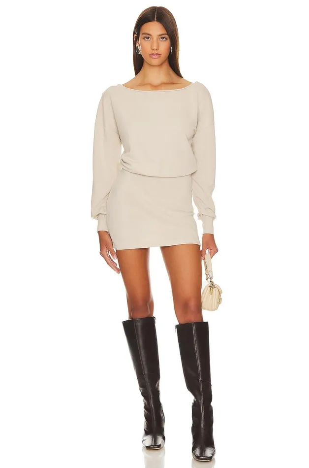 Caddie Mini Dress Sandstone Women Lovers and Friends Dresses
